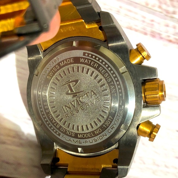 Invicta Two-Tone Gold and Silver Men’s HEAVY Watch withwarranty and original box - Picture 7 of 13